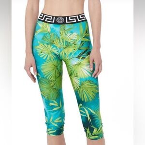 NWOT Versace Jungle Print Cropped Leggings